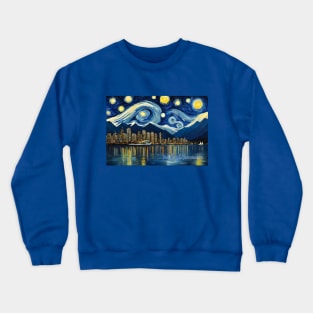 VANCOUVER T-SHIRT Van Gogh T-SHIRT BC Night Skyline Crewneck Sweatshirt